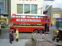 SPTC trolleybus on route 677 in pre-war livery